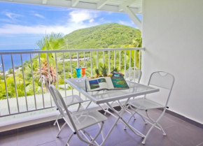 Duplex 4 personnes Chambre vue mer Résidence O Coeur de Deshaies